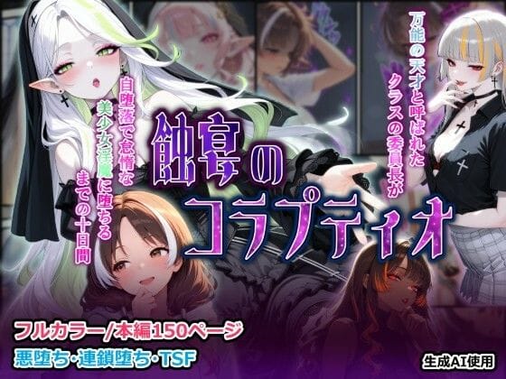 【エロ漫画フルDL】d_735645 | 蝕宴のコラプティオ 万能の天才と呼ばれたクラスの委員長が自堕落で怠惰な美少女淫魔に堕ちるまでの十日間 | しにもの(フェラ)