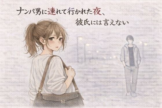 【エロ漫画フルDL】d_752109 | ナンパ男に連れて行かれた夜、彼氏には言えない ―断れなかった― | 夜の灯る部屋(電車)